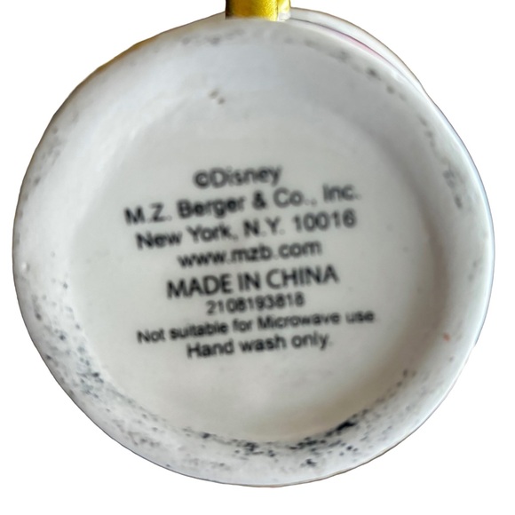 Disney Beauty & the Beast Chip Mug Ceramic Gold Trim Collectible - Picture 5 of 7